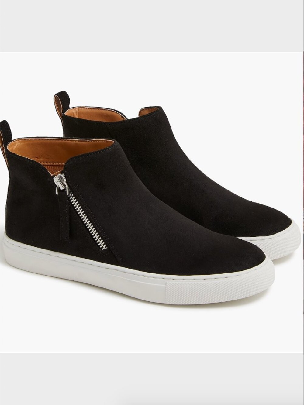 J Crew NWOT Faux-Suede High Top Sneakers - Size 8